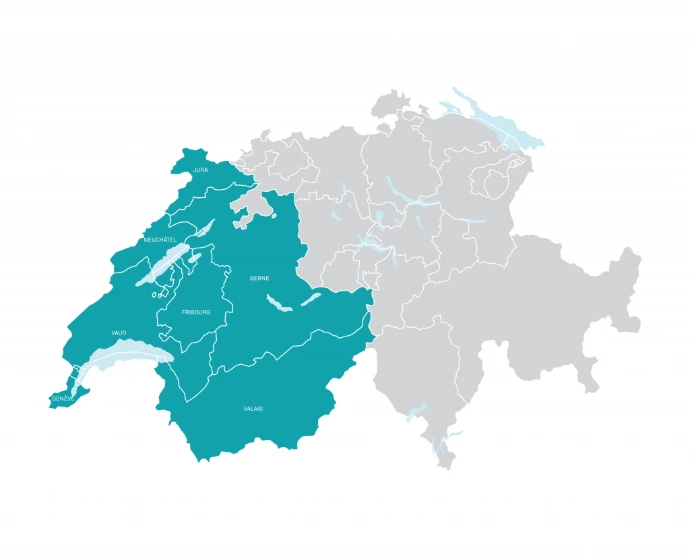 Carte de la zone de chalandise